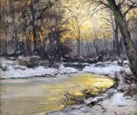 Apol Louis Arly Morning In A Snow Covered Forest