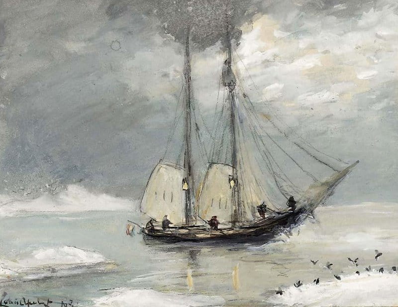 Apol Louis The Willem Barents Nova Zembla Ca. 1880 canvas print