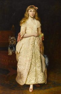 Archer James A Portrait Of Miss Rose Fenwick As A Child 1877 canvas print