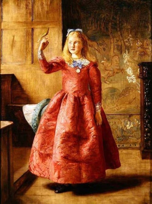 Archer James Girl With Linnet 1865 canvas print