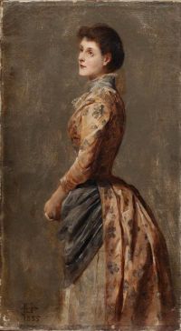 Archer James Porträtstudie einer Dame 1885