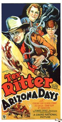 Arizona Days 1937 Movie Poster canvas print