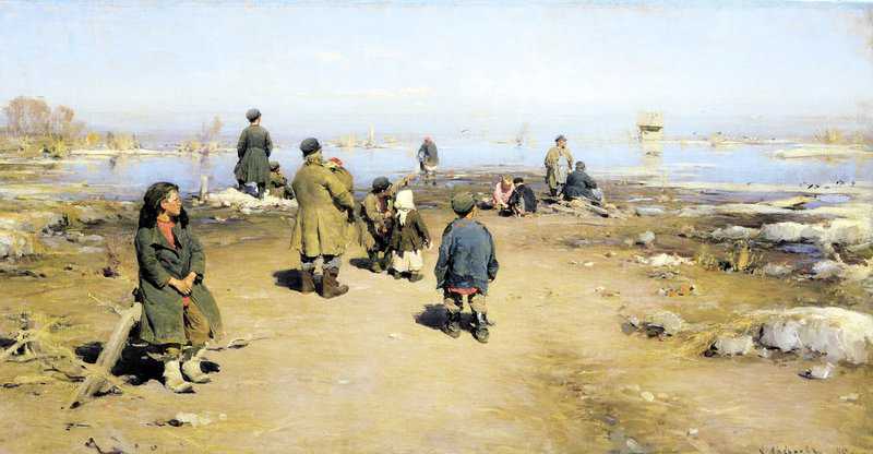 Arkhipov Abram Efimovich Aka Waiting For The Boat canvas print