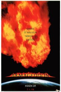 Armageddon 1998 Movie Poster canvas print