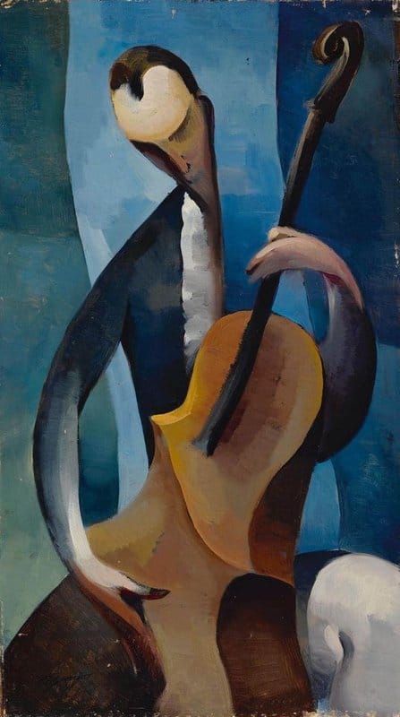 Tableaux sur toile, Reproduktion von Armando Barrios The Cellist 1948