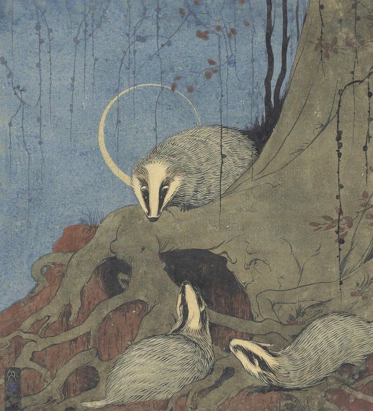 Armfield Maxwell Ashby Unpublished Illustration To Chapter Viii Of The Armfield S Animal Book The Badger canvas print