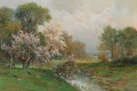 Arnegger Alois طباعة قماشية منظر طبيعي لفصل الربيع