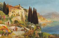 Arnegger Alois A View Of The Amalfi Coast canvas print