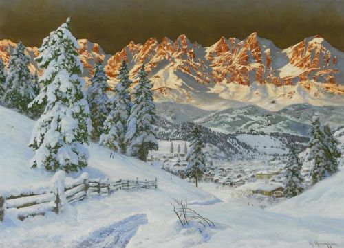 Arnegger Alois View Of Kitzbuhel canvas print