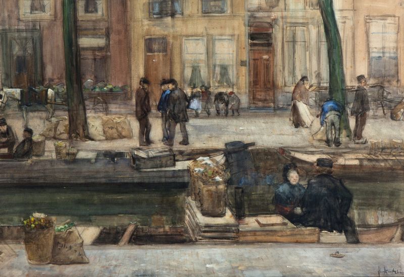 Arntzenius Floris Daily Activities On The Veerkade The Hague canvas print