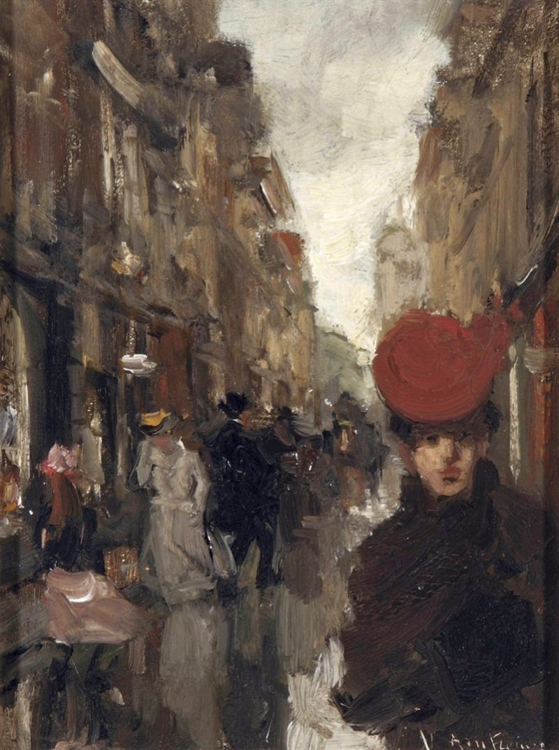 Arntzenius Floris Strolling In The Spuistraat The Hague canvas print