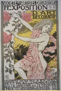 Art Nouveau 36 canvas print