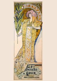 Art Nouveau Bernhardt American Tour canvas print