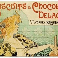 Art Nouveau-koekjes en chocolade Delacre
