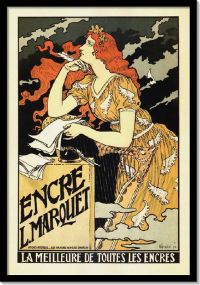 Art Nouveau Encre Marquet canvas print