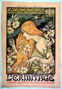 Art Nouveau L Ermitage Par Paul Berthon canvas print