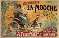 Art Nouveau Voiturette La Mouche Francisco Tamagno 1900 canvas print