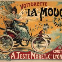 Art Nouveau Voiturette La Mouche Francisco Tamagno 1900