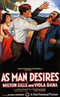 As Man Desires1925 1a3 Movie Poster canvas print