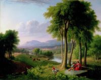 Asher Brown Durand Ver cerca de Rutland Vermont 1837 lienzo