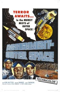 Auftrag Weltraum 01 Filmplakat auf Leinwand
