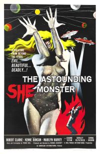 Erstaunlicher She Monster 01 Filmplakat-Leinwanddruck
