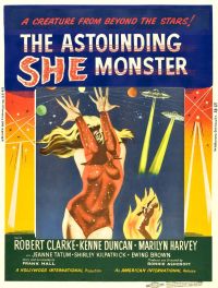 Erstaunlicher She Monster 02 Filmplakat-Leinwanddruck