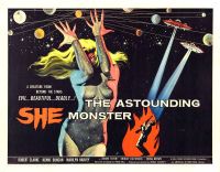 Erstaunlicher She Monster 03 Filmplakat-Leinwanddruck