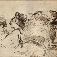 At The Theater By Manet