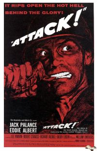 Stampa su tela Attack 1956 Movie Poster