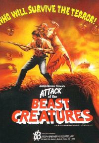 Attack Of The Beast Creatures Movie Poster canvas print