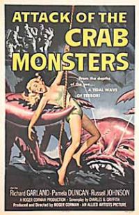 Stampa su tela Attack Of The Crab Monsters 2 Movie Poster