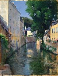 Aureliano De Beruete El río Isole - Quimperle - 1901 cuadro de lienzo