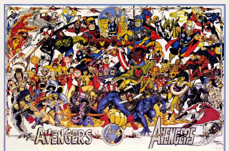 Avengers 30th Anniversary canvas print
