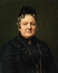 Bache Otto Portrait Of Mrs. Juliane Fischer 1902 canvas print