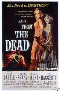 Back From The Dead 1958 Movie Poster canvas print