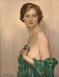 Baes Firmin Elegante Au Breast Denude 1931