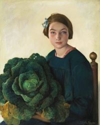 Baes Firmin The Young Girl And The Cabbage Ca. 1903 canvas print