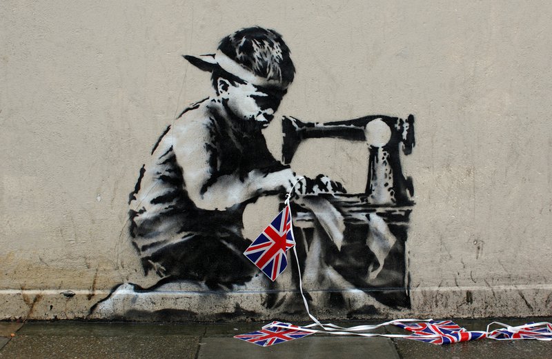 Banksy Democracy Is Dead canvas print