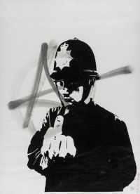 Banksy unhöfliches Kupfer