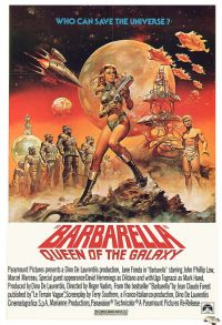 Barbarella 1968 1977 Re Issue Movie Poster canvas print