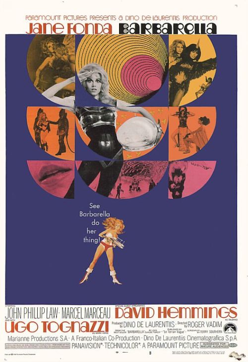 Barbarella 1968 Movie Poster canvas print