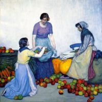 Barlow Myron G Apples Ca. 1914 canvas print