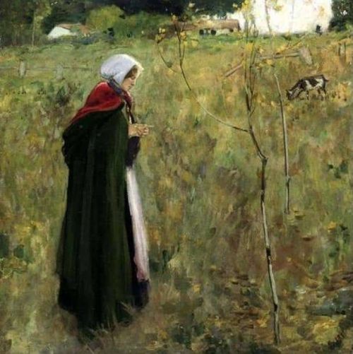 Barlow Myron G The Shepherdess 1904 canvas print