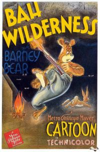 Barney Bear Bah Wilderness 1943 Affiche de film