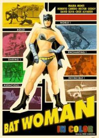 Bat Woman Movie Poster canvas print