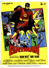 Batman Adam West 3 Movie Poster canvas print