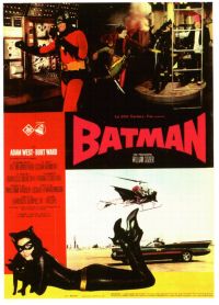 Batman Adam West  French Movie Poster canvas print