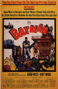 Batman Adam West Movie Poster canvas print