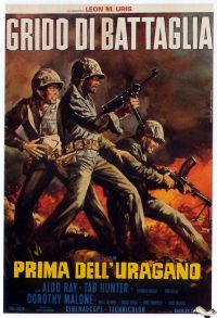 Battle Cry 1955 Italia Movie Poster canvas print